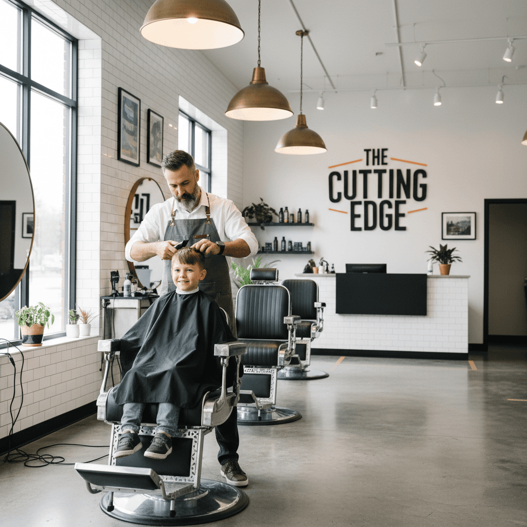 Professional kids haircut service