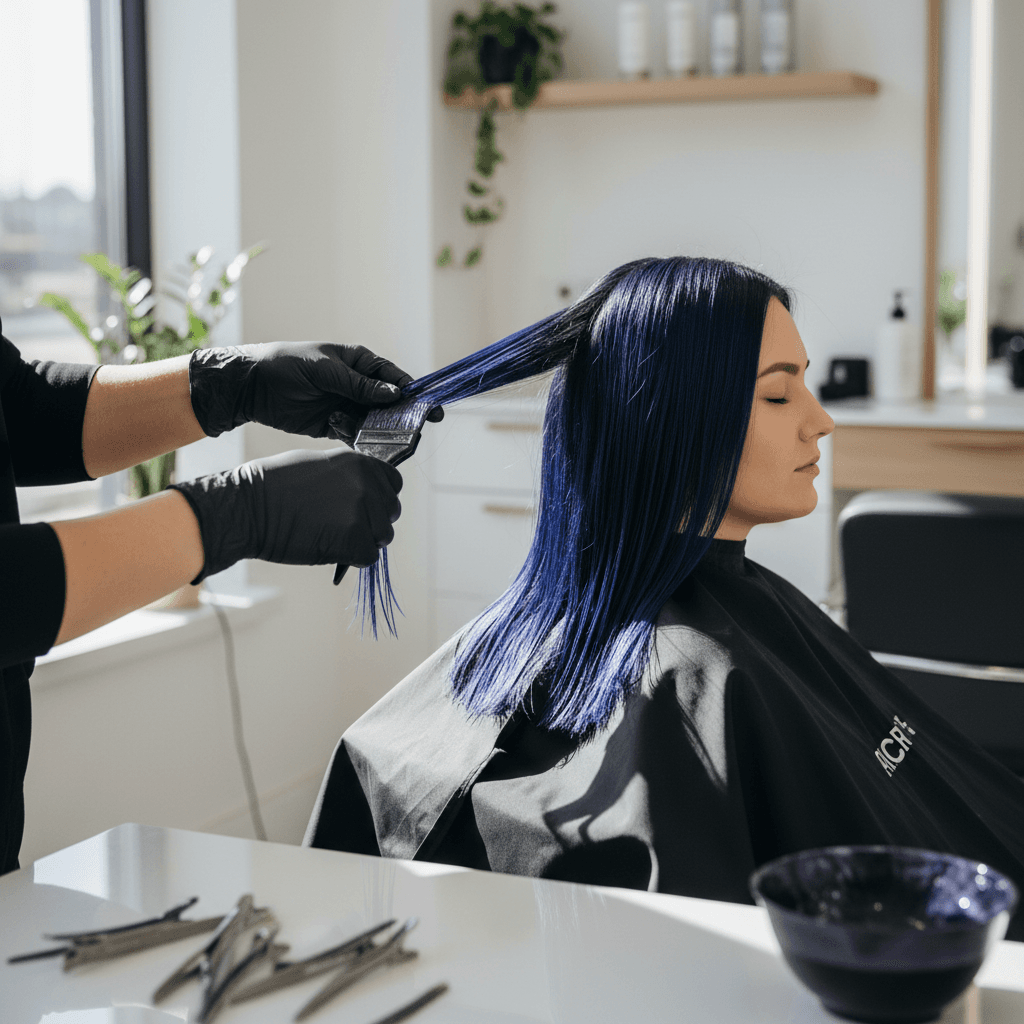 Men's hair colouring service