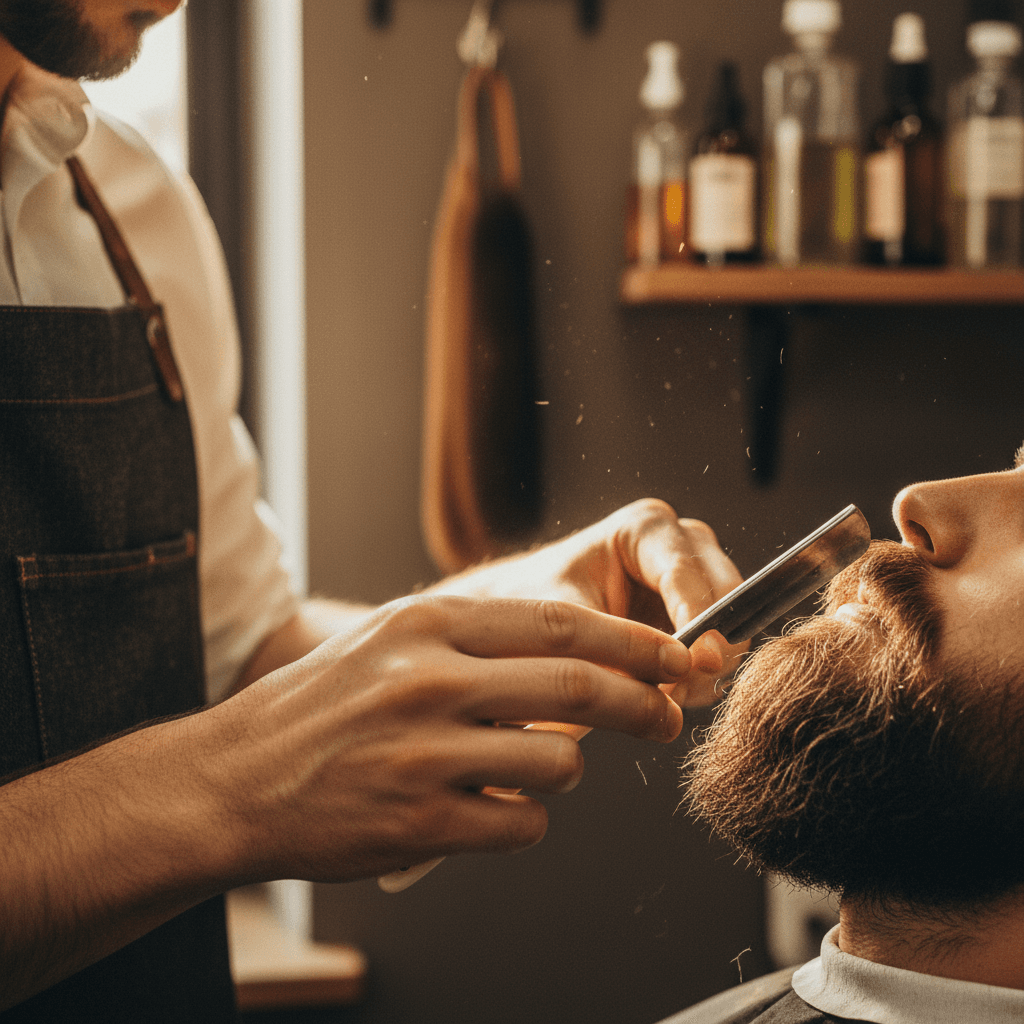 Expert beard trimming and grooming