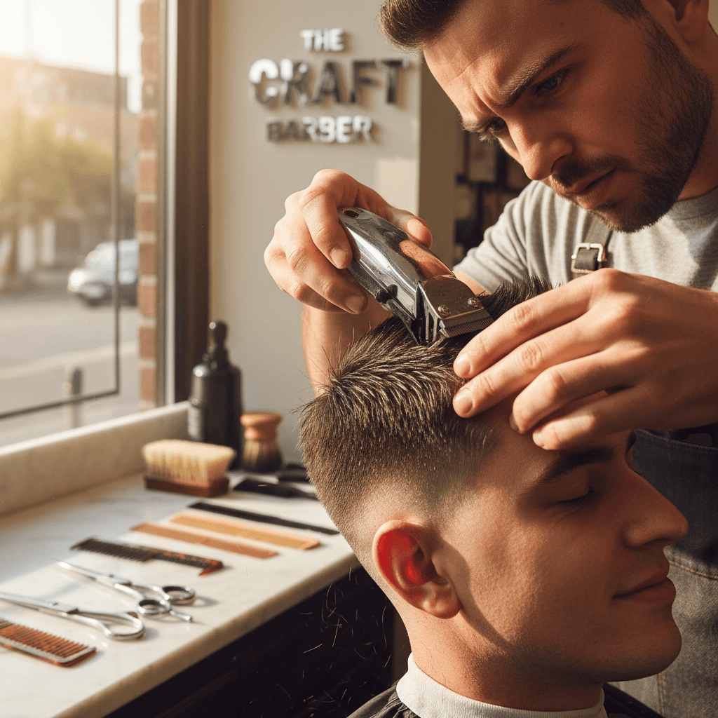 Mens hair colouring service