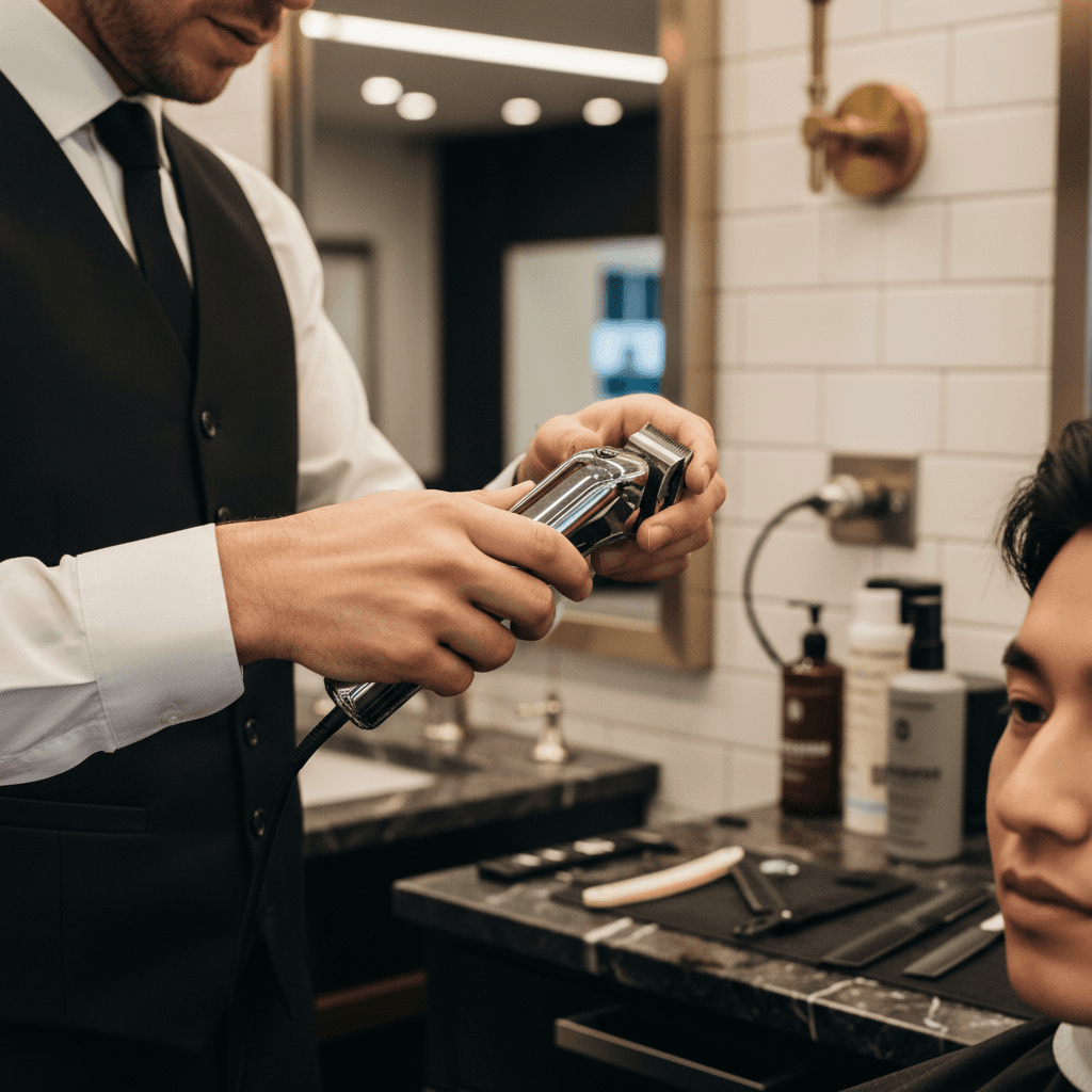 Keratin straightening treatment service